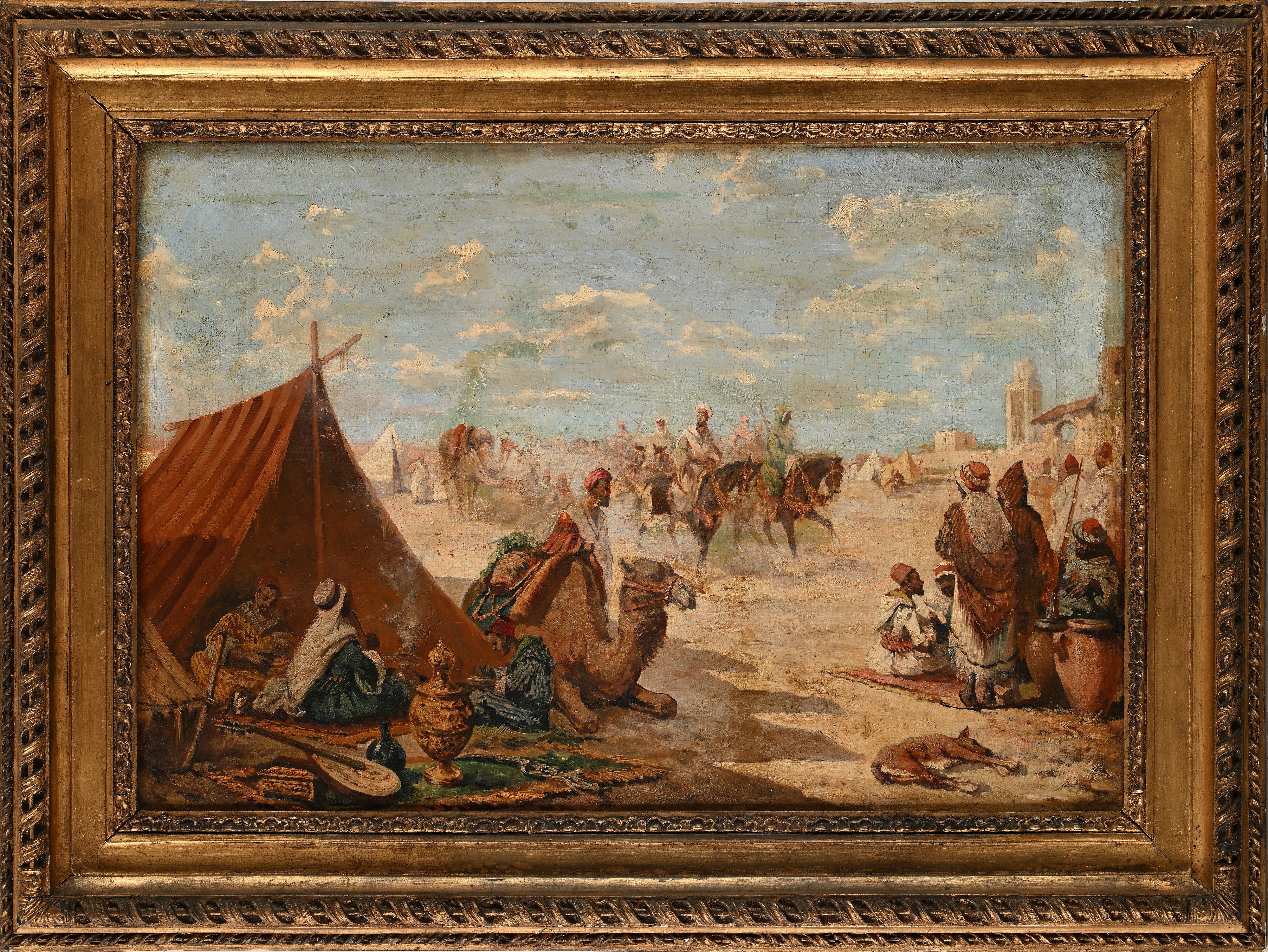 Eugène Fromentin - Accampamento Arabo nei Pressi delle Mura di una Città