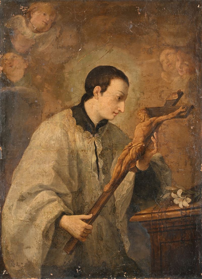 Pittore Romano del XVIII Secolo - San Luigi Gonzaga