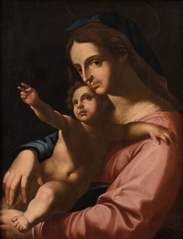 Pittore del XVIII secolo - Madonna col Bambino