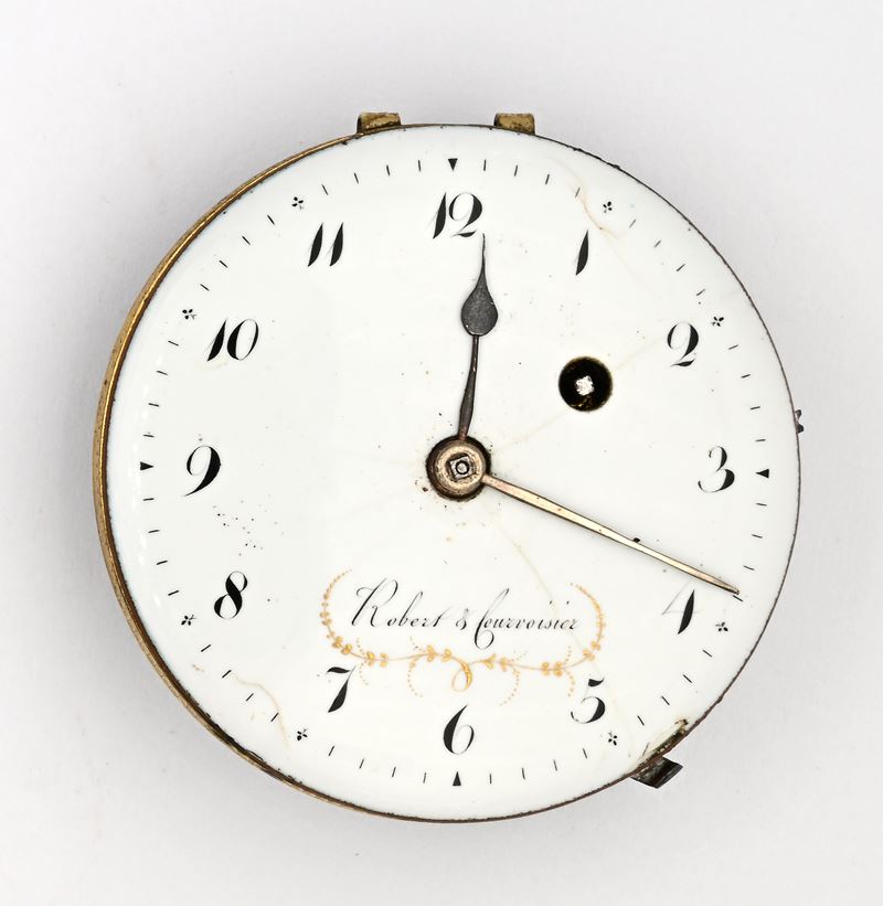 Robert & Courvoisier - Meccanismo con ripetizione ore e quarti a richiesta su campanello, con car...