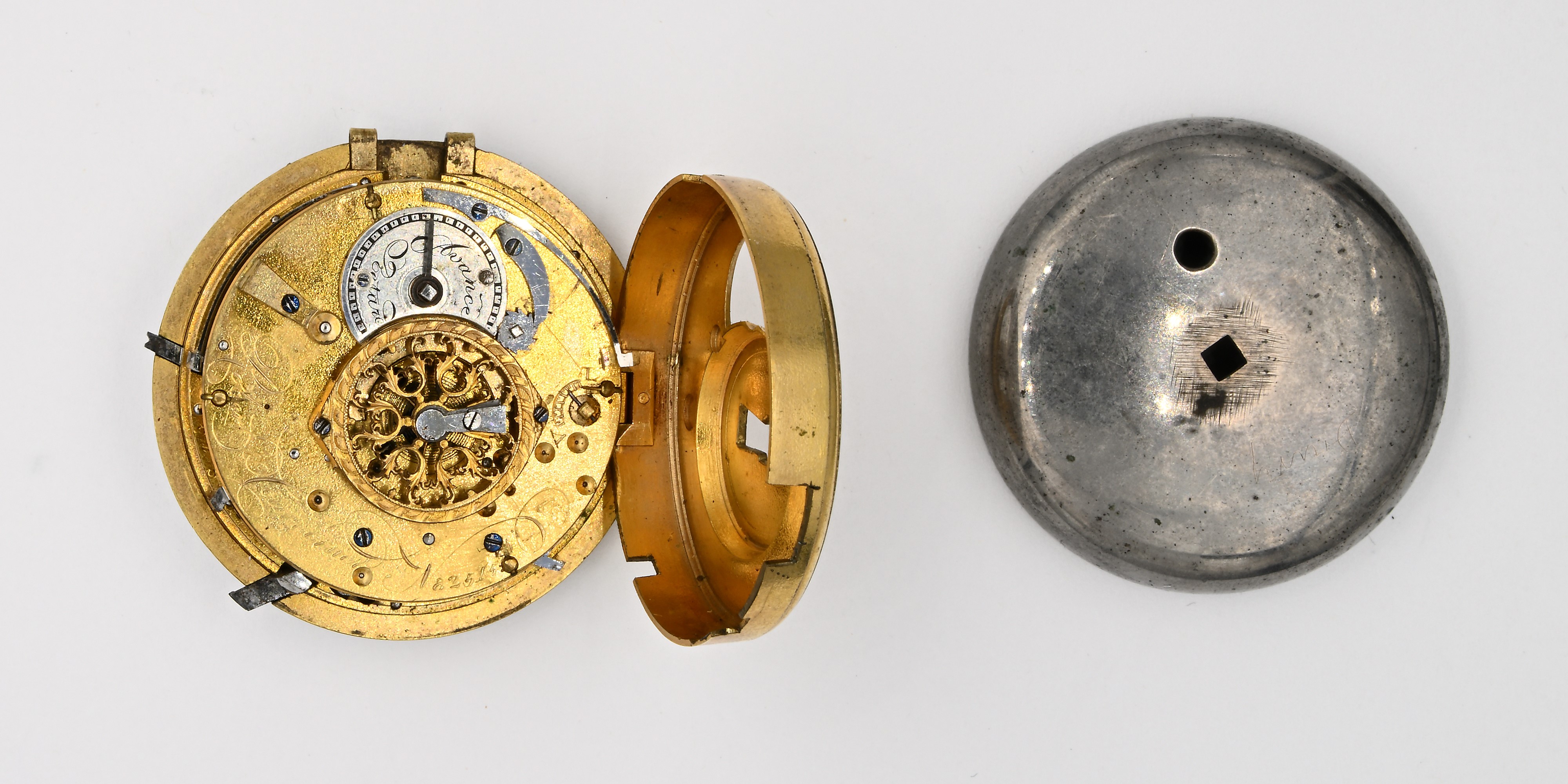 Robert & Courvoisier - Meccanismo con ripetizione ore e quarti a richiesta su campanello, con car...