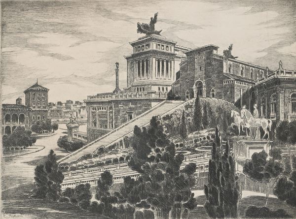 Ernesto Festucci - Veduta del campidoglio 