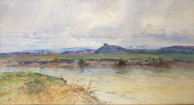 Riflessi sul Fiume nella Campagna Romana