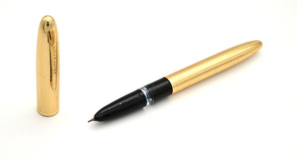 Cavallina - Penna stilografica in metallo dorato