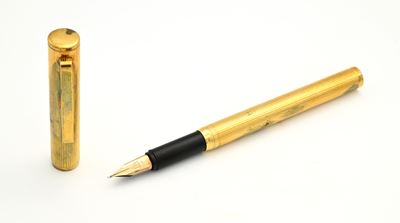 Dunhill - Penna Stilografica in Metallo Dorato