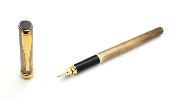 Aurora Argento - Penna stilografica in argento 925/000 con particolari dorati