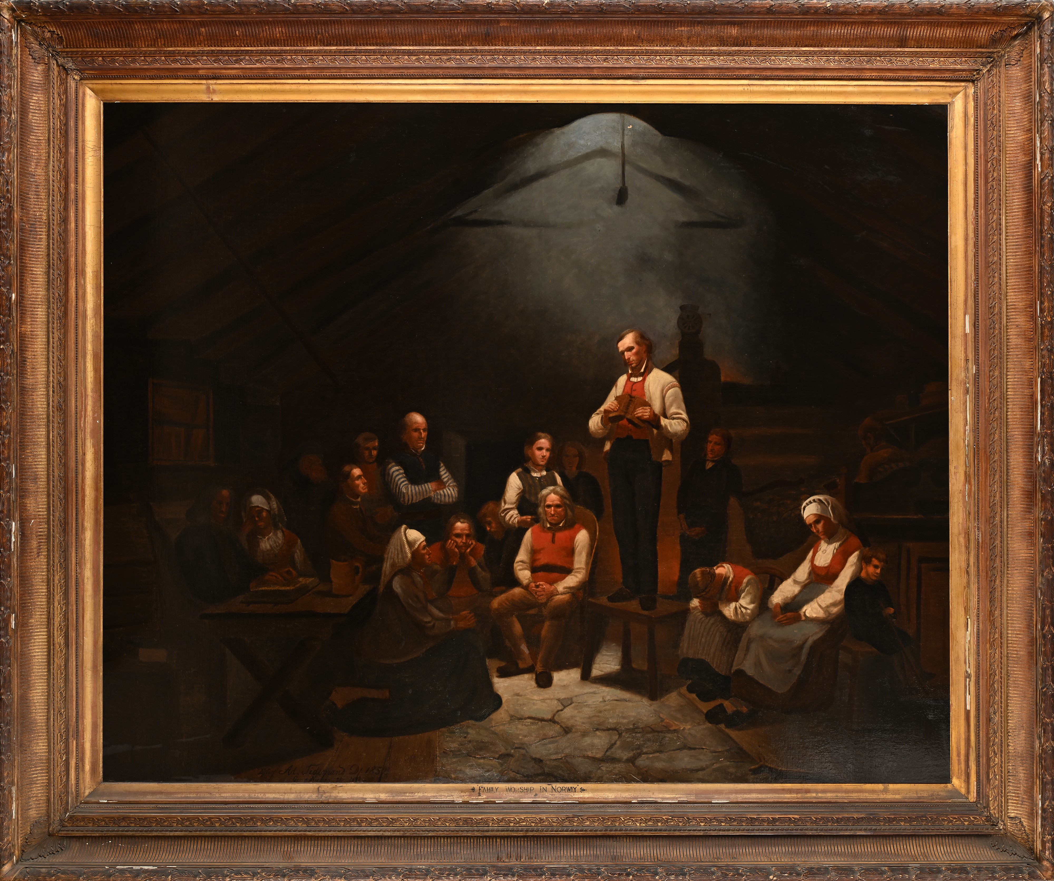 Adolph Tidemand - ‘family Worship in Norway’
