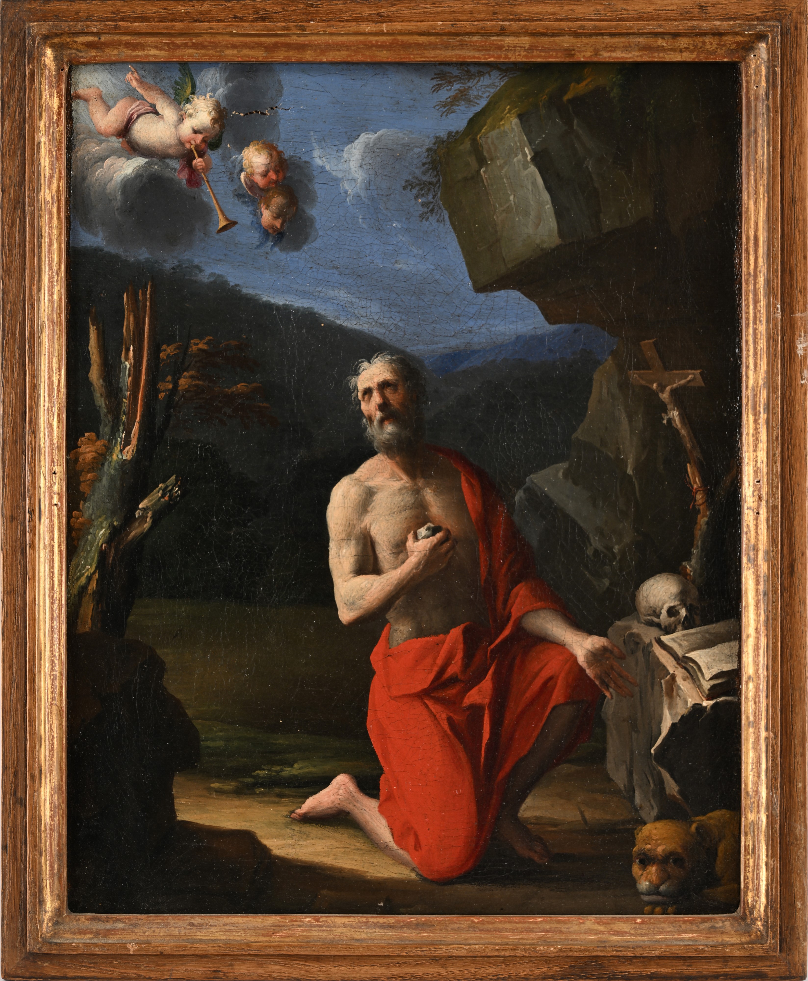 Scuola Toscana del XVII Secolo - San Girolamo Penitente