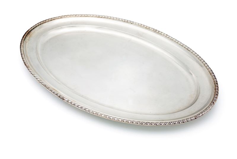Piatto da Portata Ovale in Argento 800/000