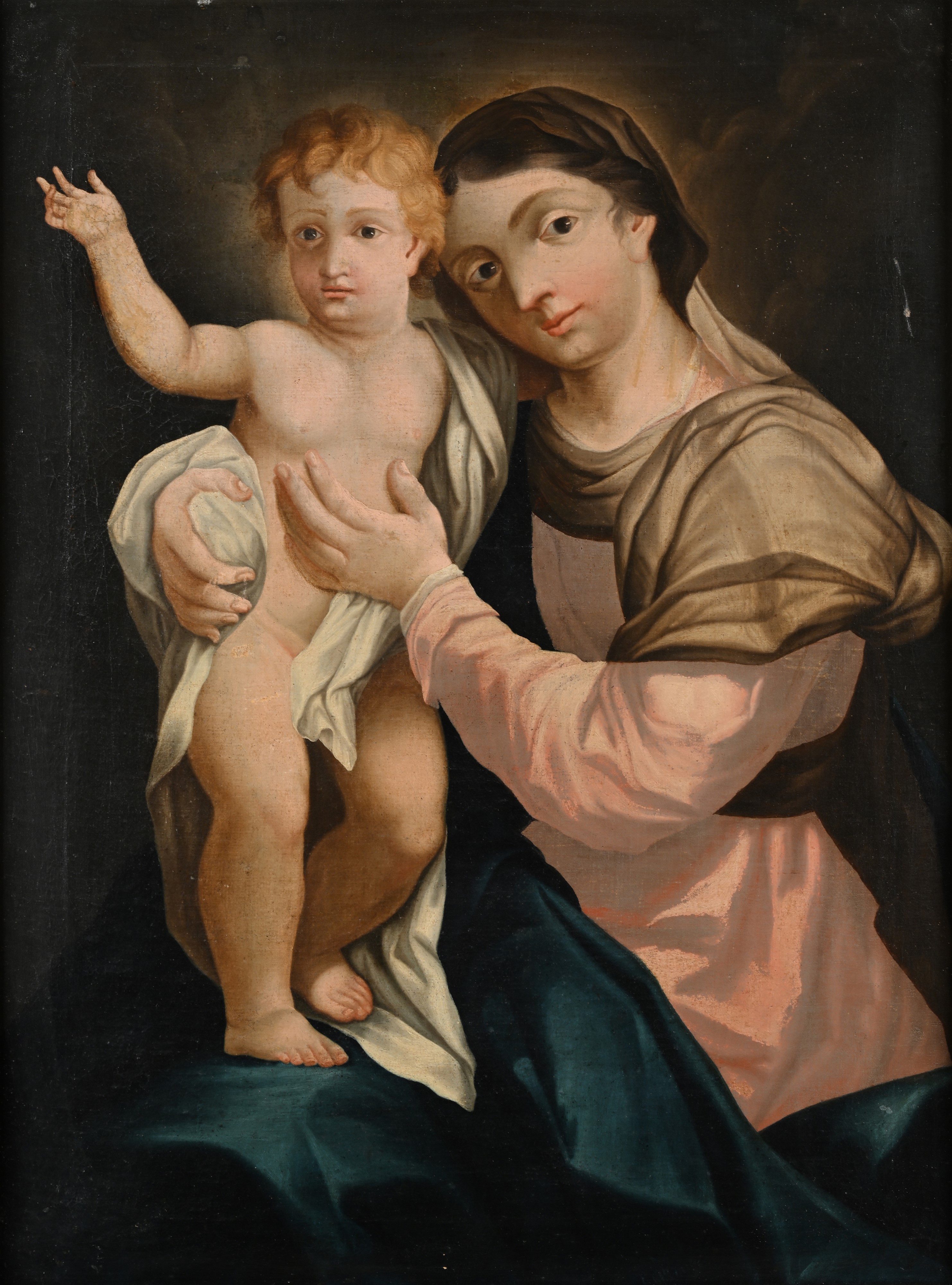 Pittore del XVII Secolo - Madonna Col Bambino