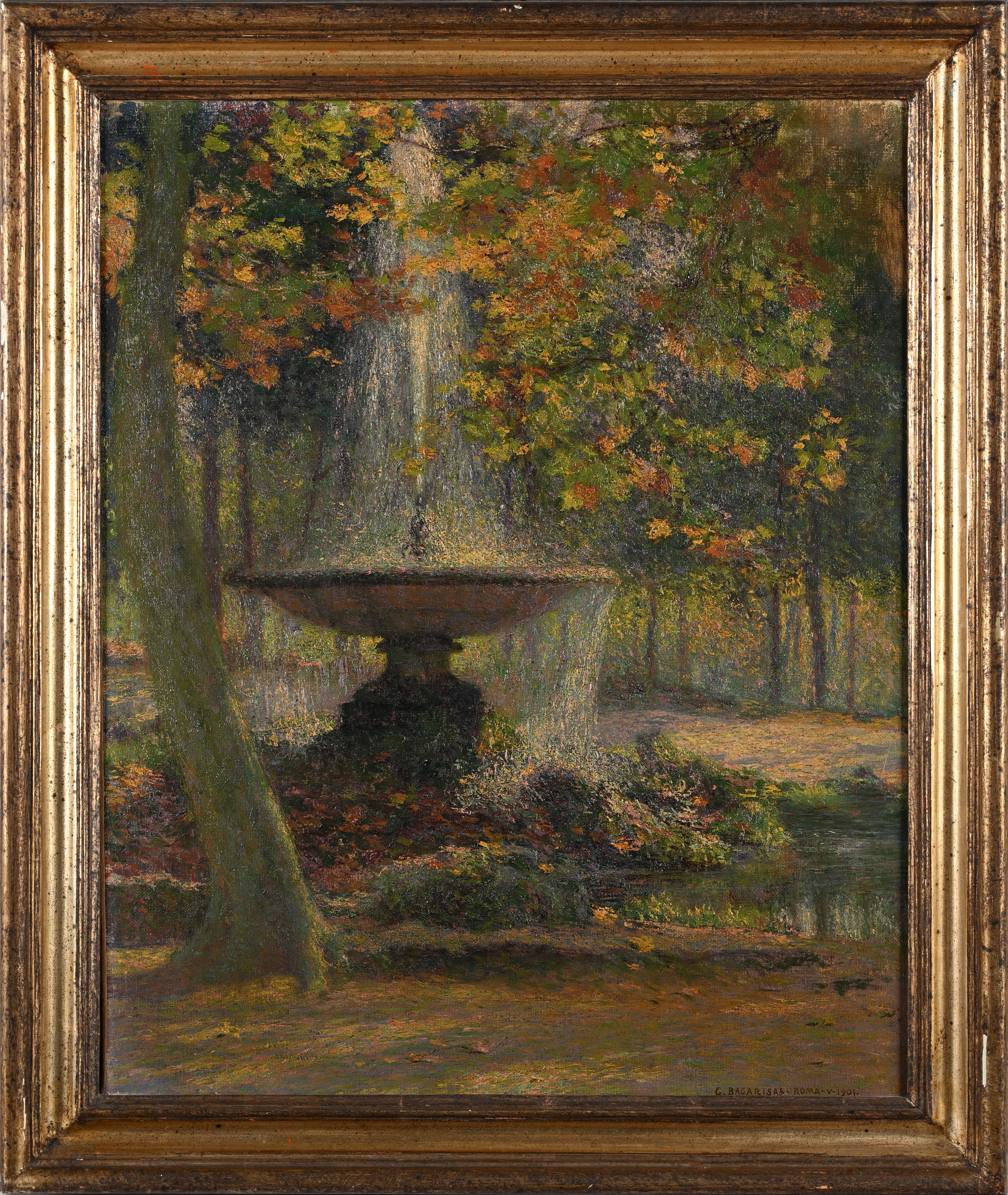 Gustavo Bacarisas Podesta - Roma, Fontana a Villa Borghese
