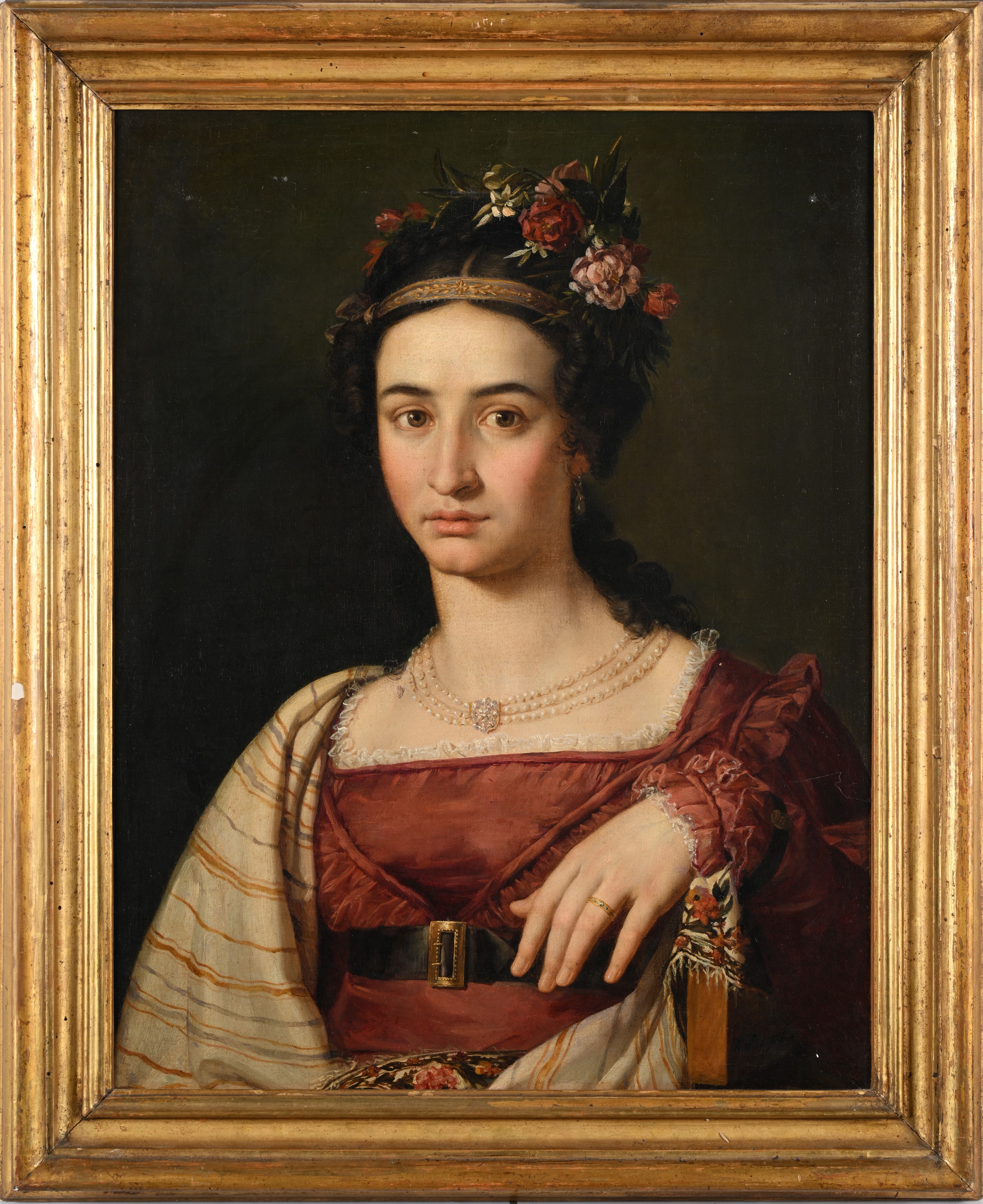 Francesco Podesti - Ritratto di Vittoria Emiliani