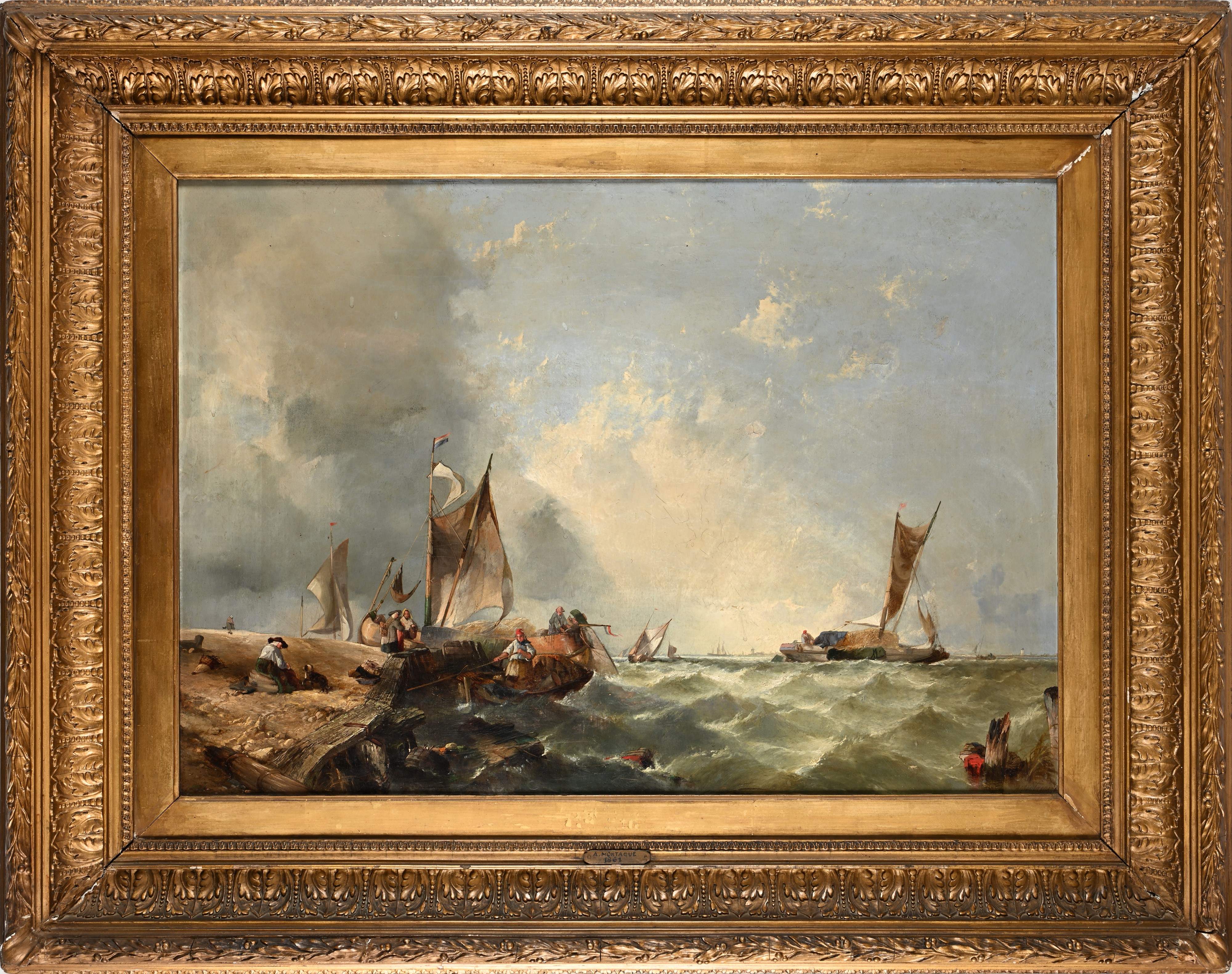 Alfred Montague - 'a Fresh Breeze On The Medway'