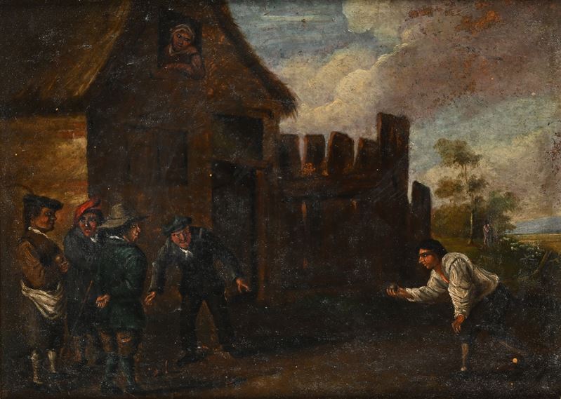 Scuola Europea del XIX Secolo - Giocatori di Bocce