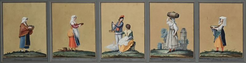 Alessandro D'anna - Donna di Vitulaccio; Donna di Cascano; Uomo e Donna di Castellone; Donna di C...