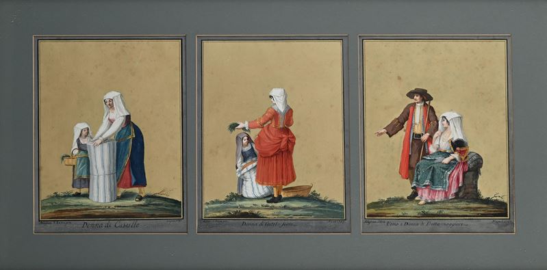 Alessandro D'anna - Donna di Casullo; Donna di Castel Forte; Uomo e Donna di Fratta Maggiore