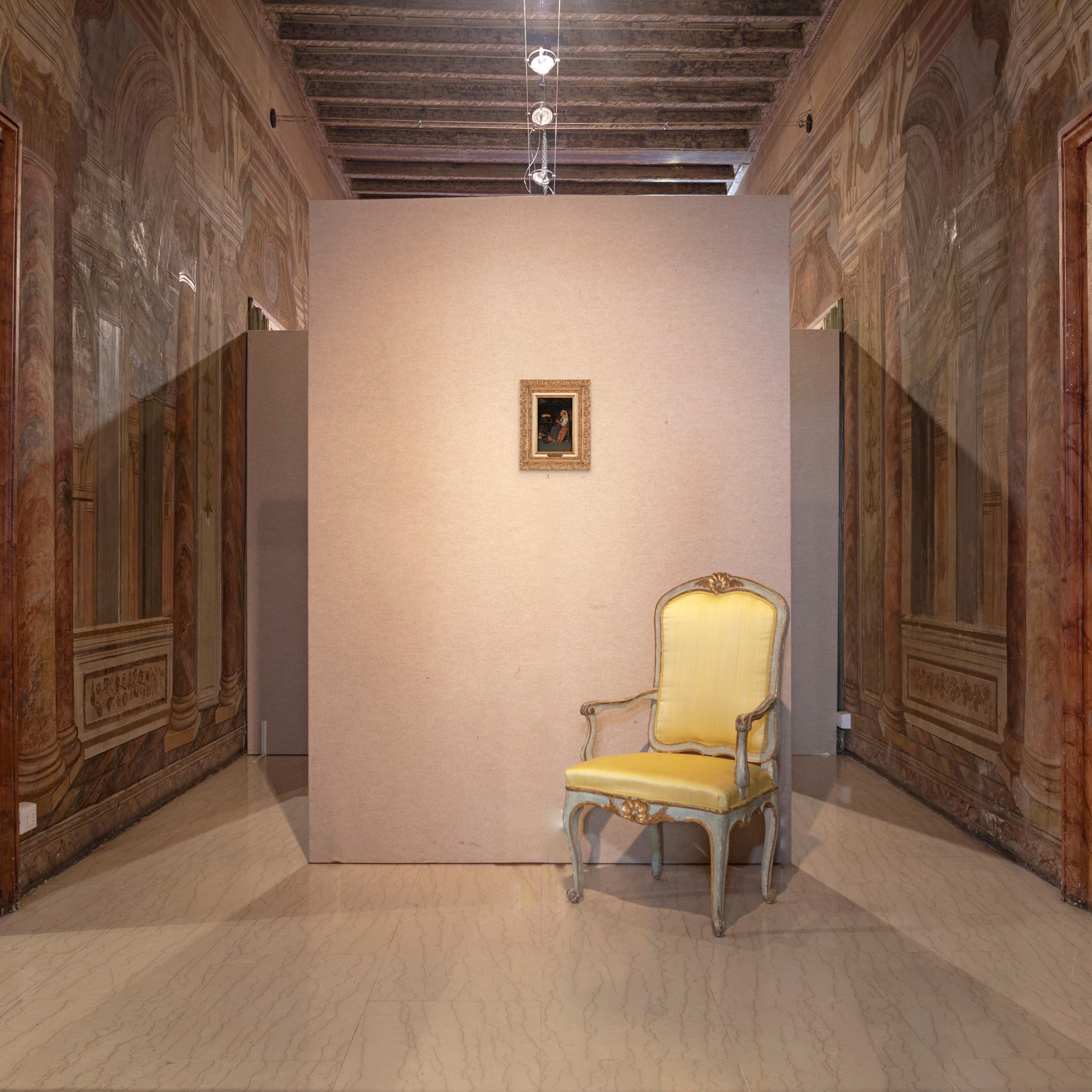 Giuseppe Costantini - Donna che Fila in un Interno