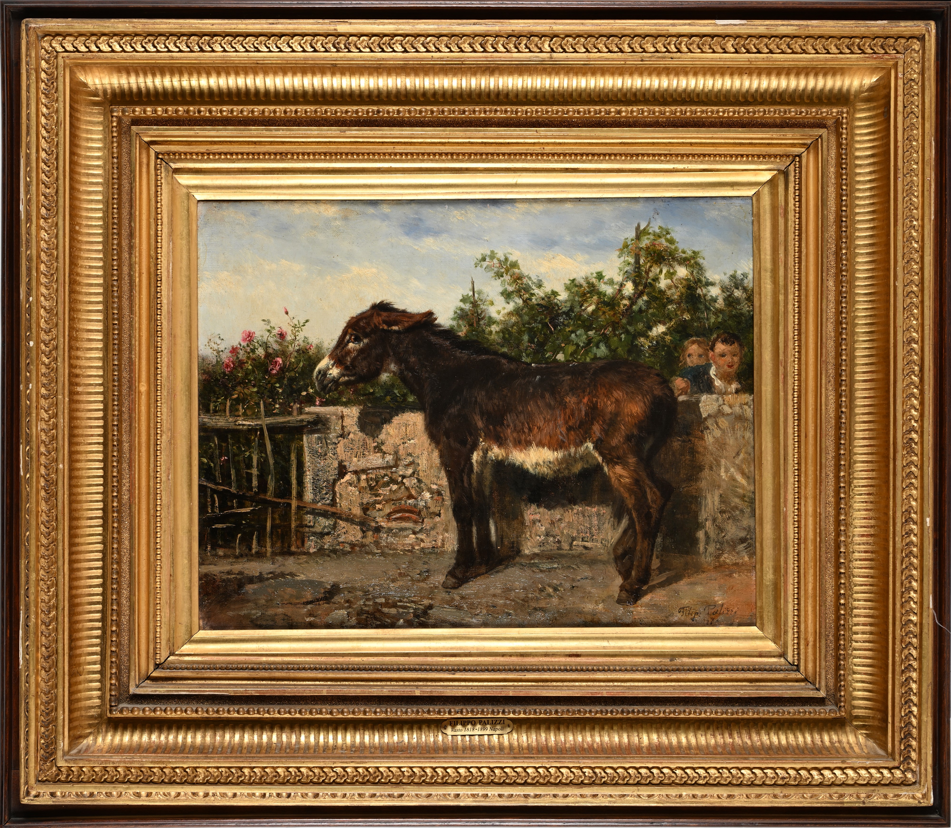 Filippo Palizzi - L'asinello Solleticato