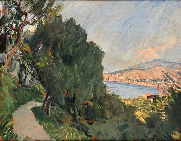 Eugenio Viti - Strada in costiera