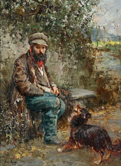 Uomo con Cagnolino