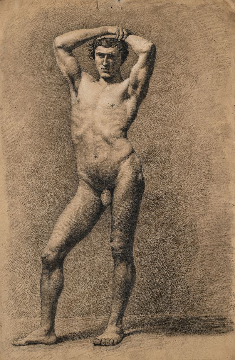 Scuola Neoclassica Milanese - Studio di Nudo Virile