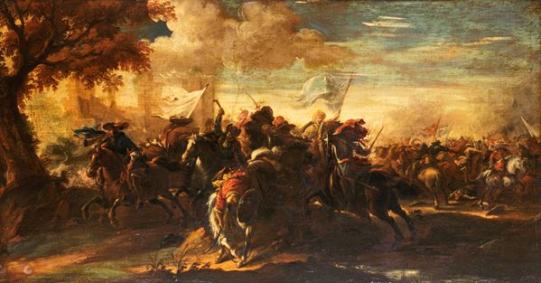 Jacques  Courtois detto Il Borgognone - Battaglia tra Cristiani e i Turchi