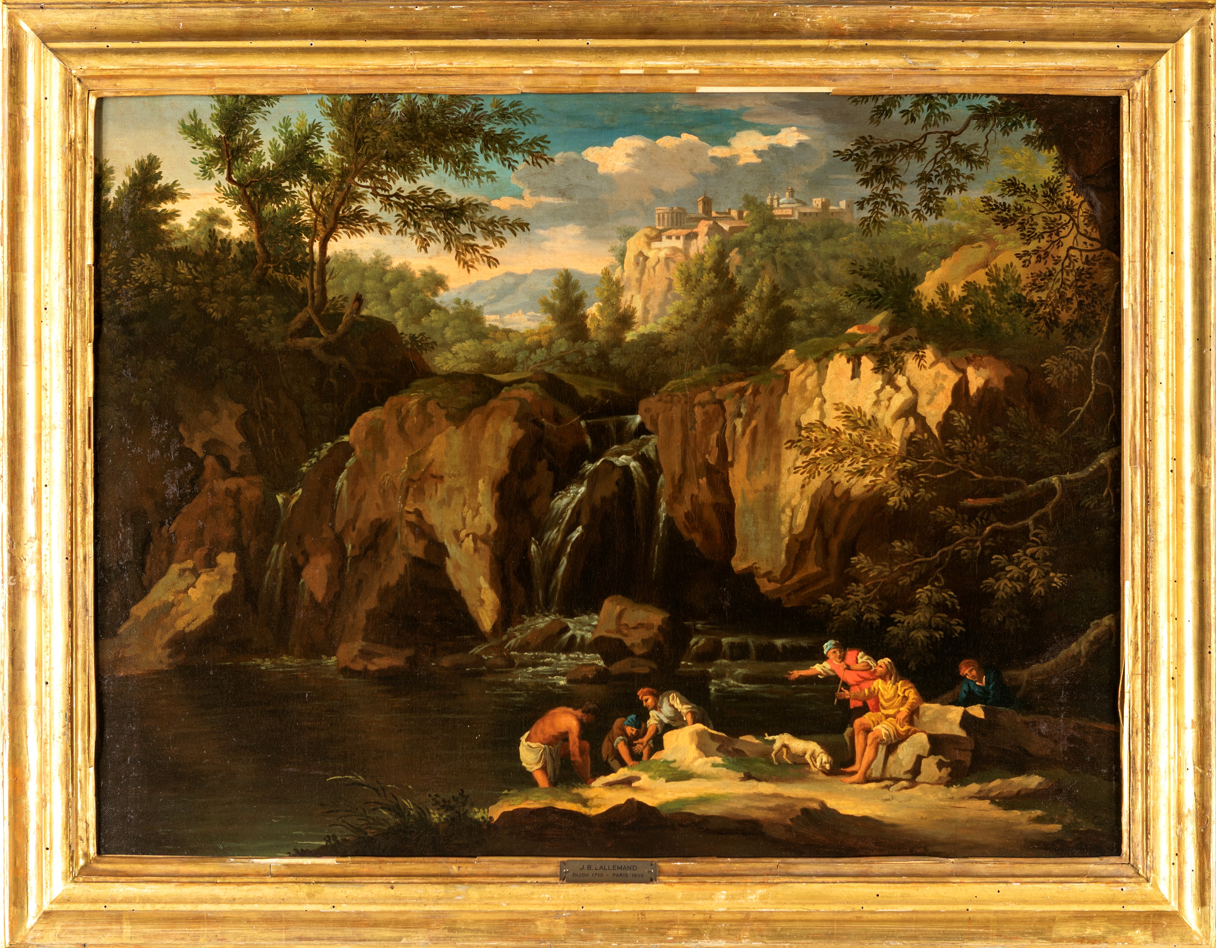 Paesaggio con personaggi