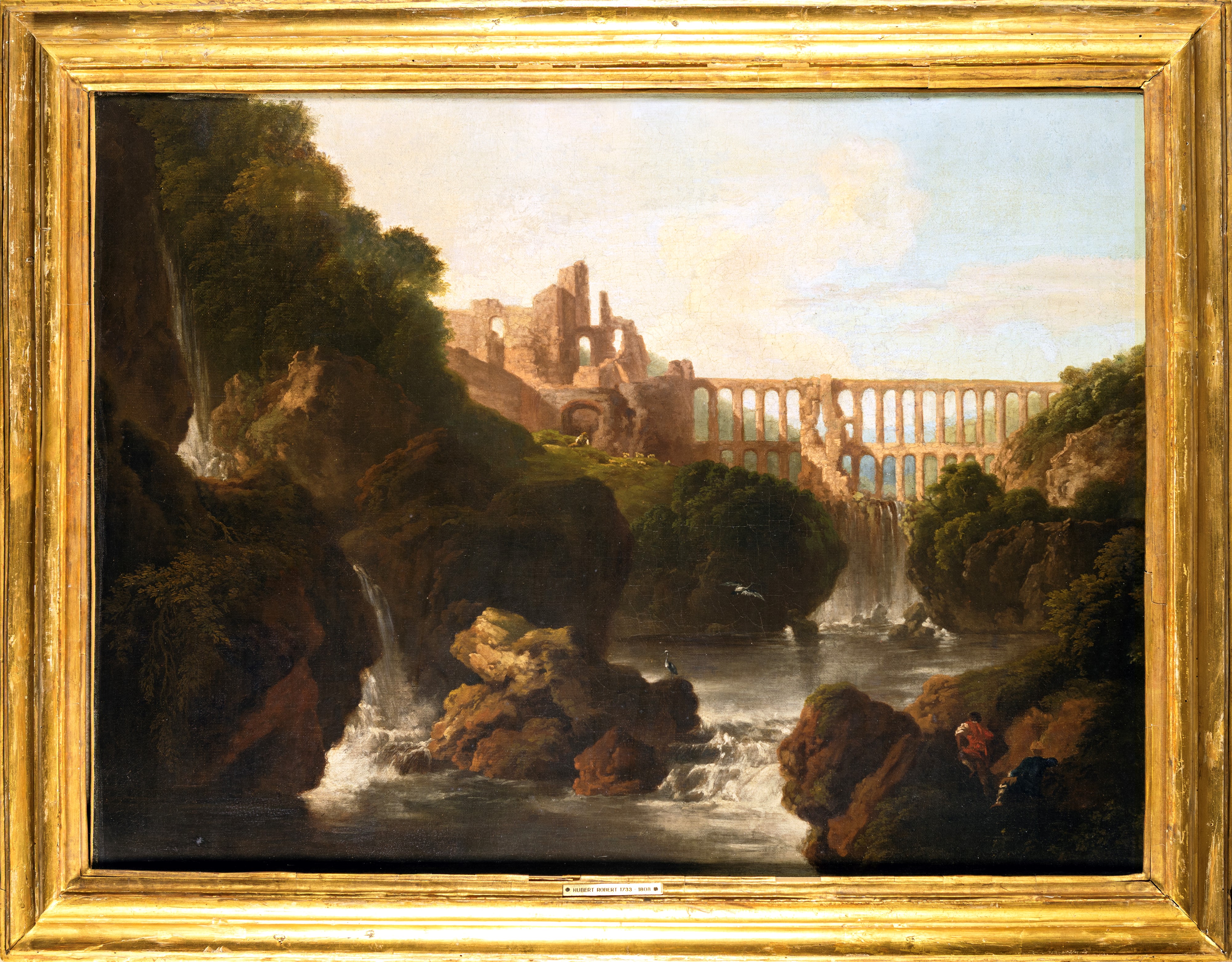 Paesaggio con architetture e acquedotto