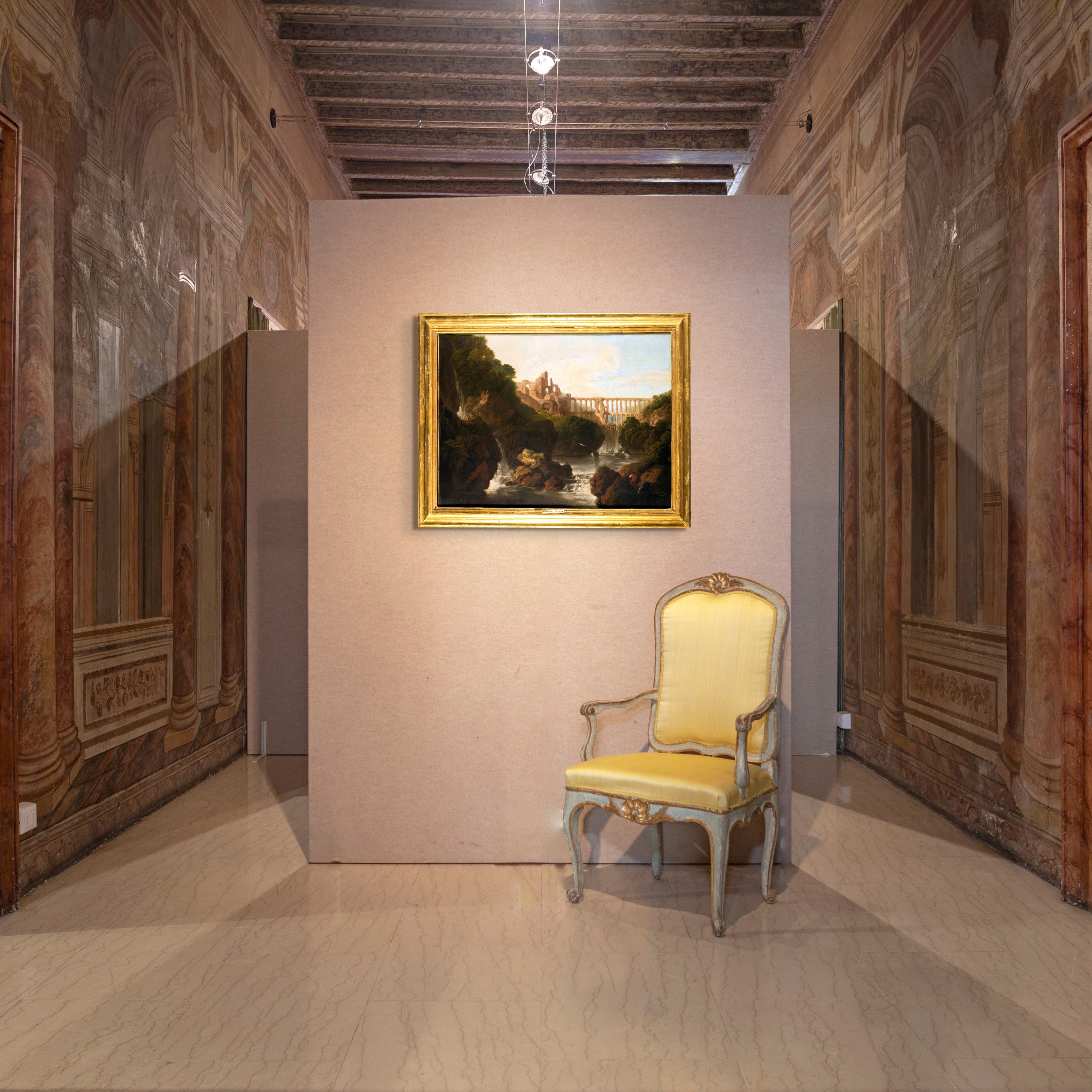Paesaggio con architetture e acquedotto