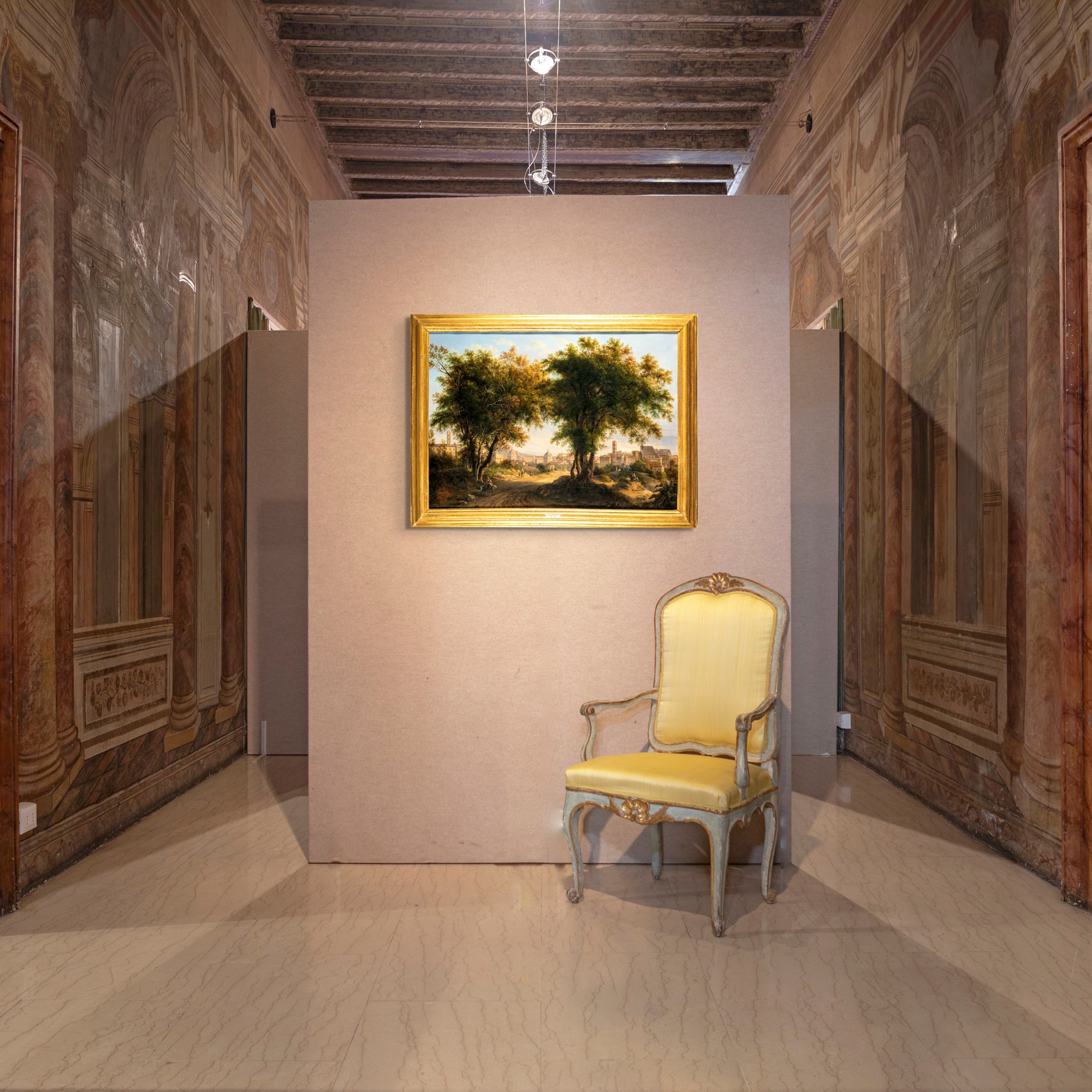 Christoffer Wilhelm Eckersberg - Veduta di Roma dal Campidoglio al Colosseo