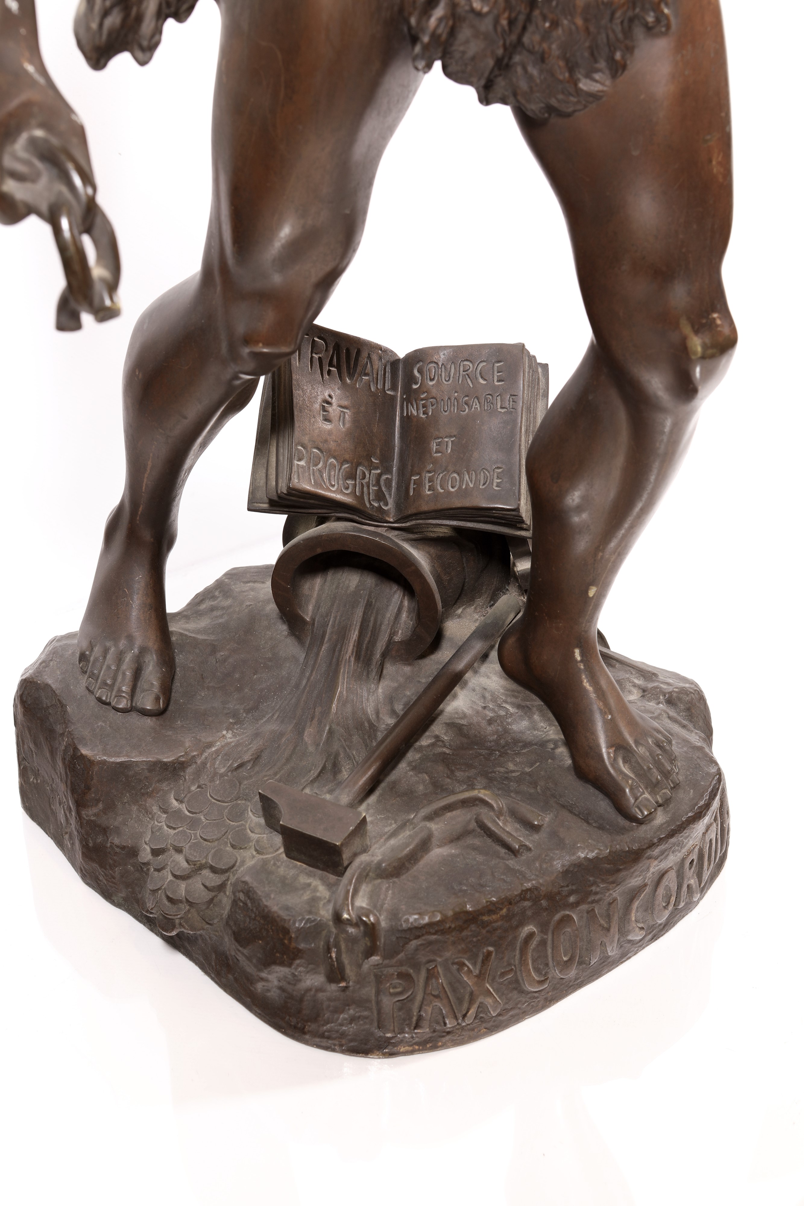 Henry Fugère - Pax Concordia, scultura in bronzo