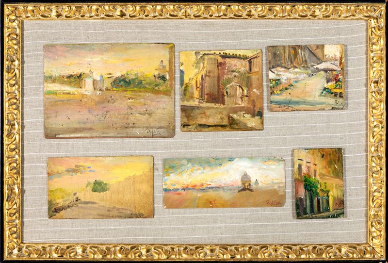 Dante Ricci - Sei Piccole Vedute in un Unica Cornice