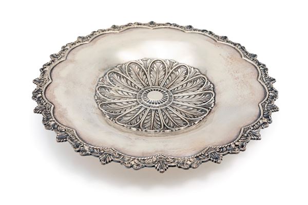 Alzatina in argento 800/000 a forma di fiore
