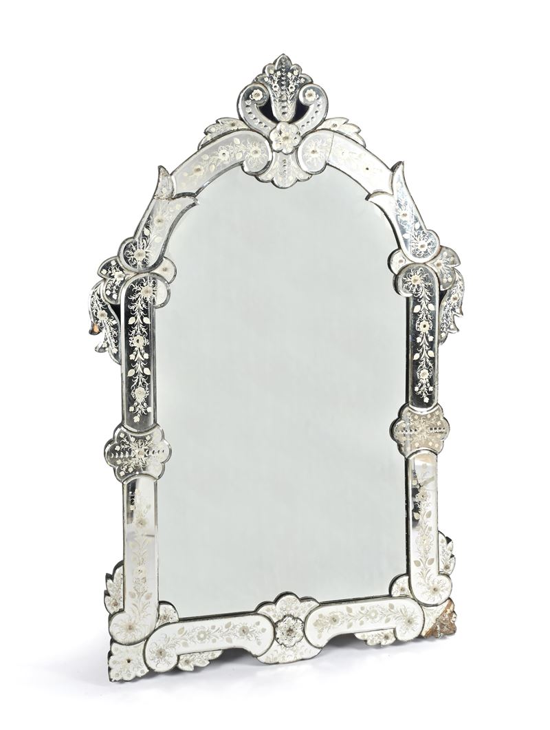 Grande specchiera veneziana, inizi del XX secolo