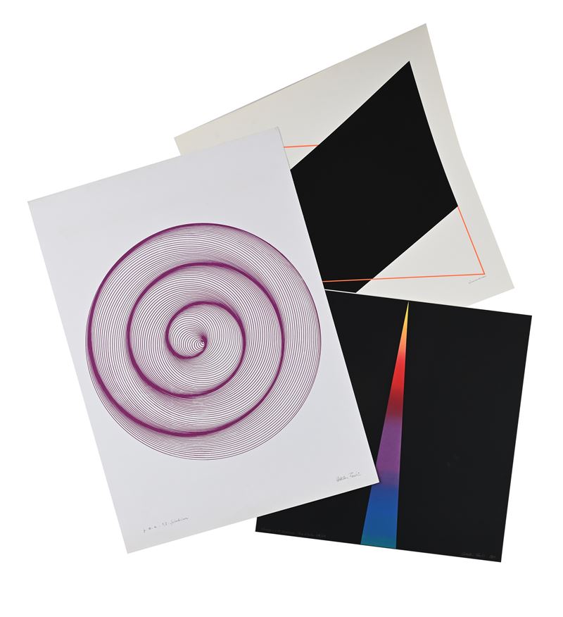 Lotto di 3 serigrafie