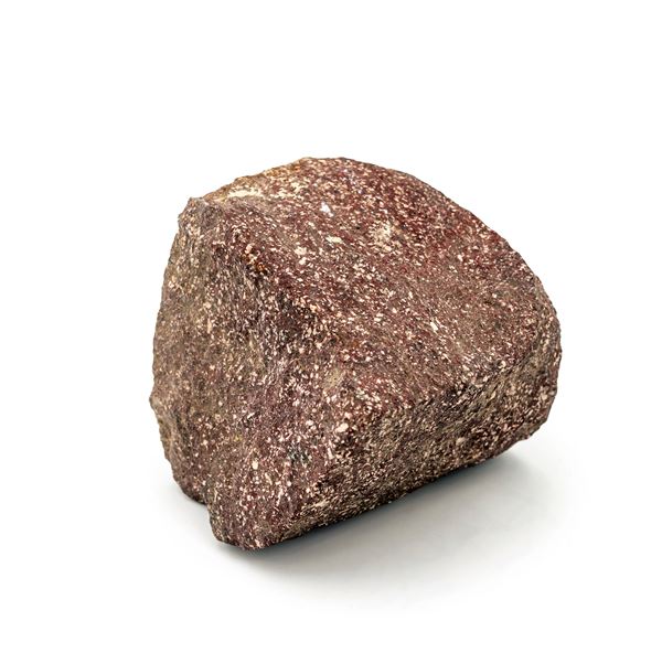 Antico blocchetto di porfido rosso