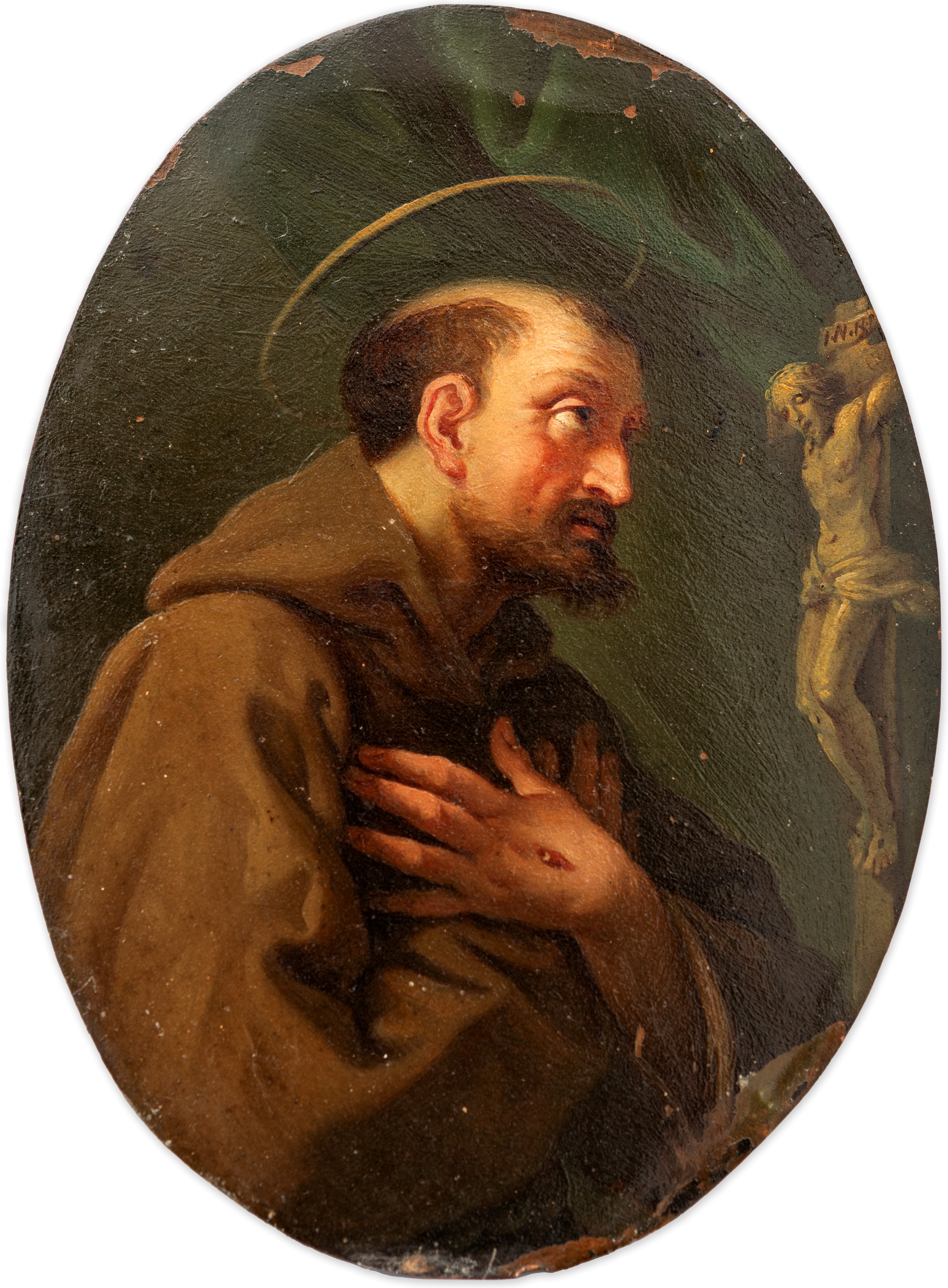 Pittore del XVIII Secolo - A) Santa Margherita da Cortona; B) San Francesco