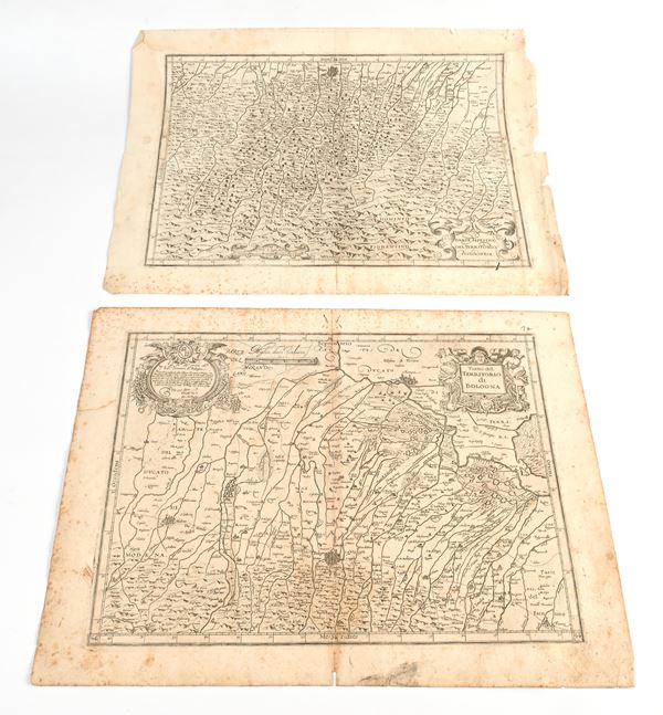 Giovanni Antonio Magini - Piano del Territorio di Bologna e Parte Alpestre del Territorio Bolognese
