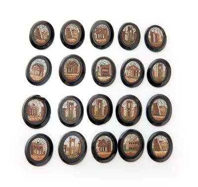 Gruppo di 20 Micromosaici Romani Antichi