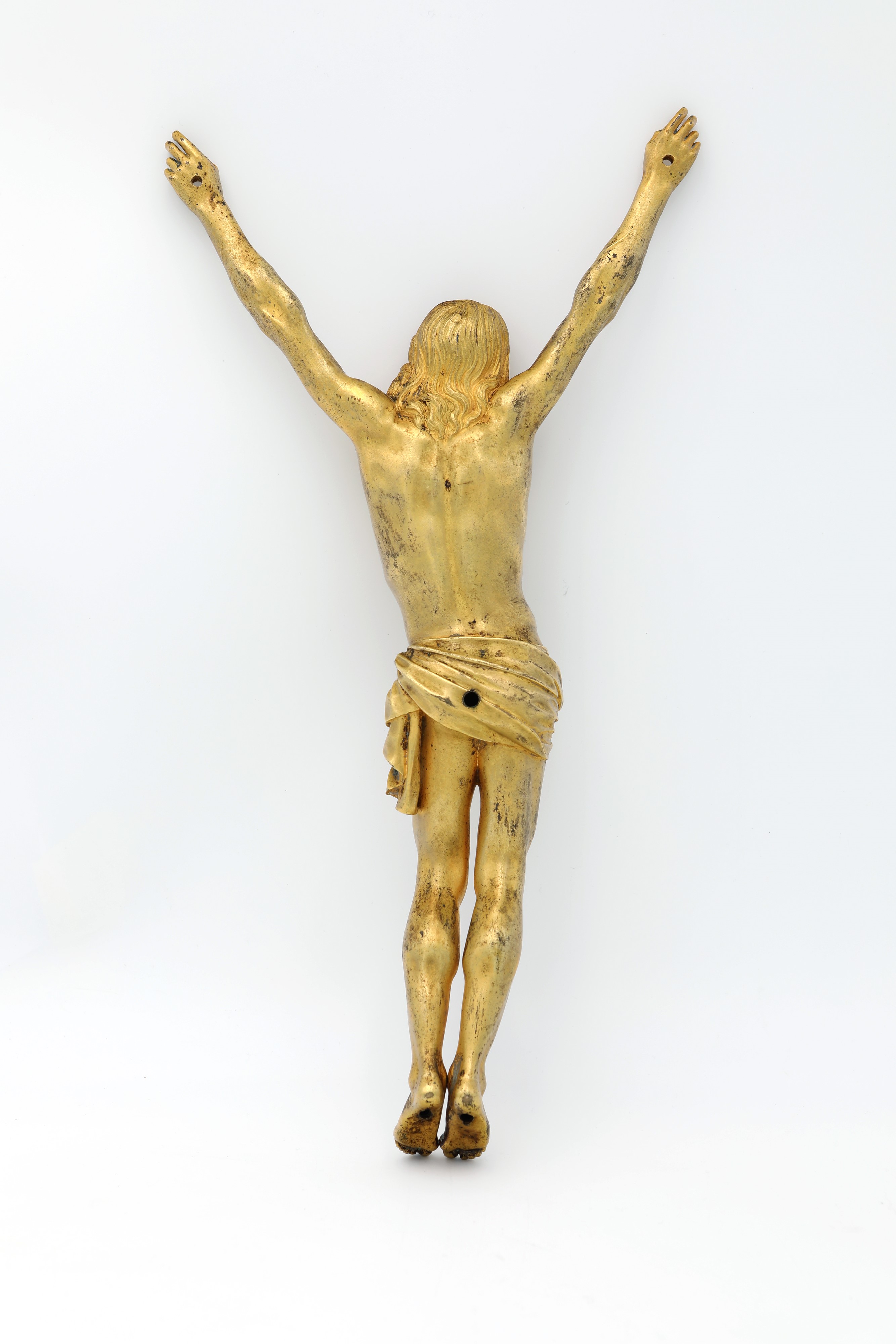 Cristo Crocifisso in Bronzo Fuso, Cesellato e Dorato, Roma, Fine XVII/inizi XVIII Secolo