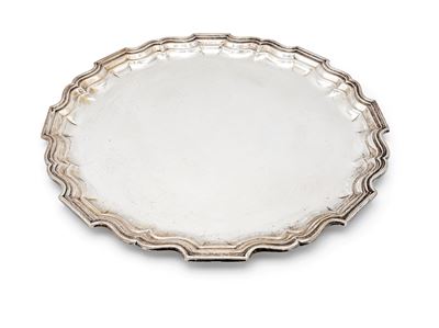 Vassoio Circolare in Argento 800/000