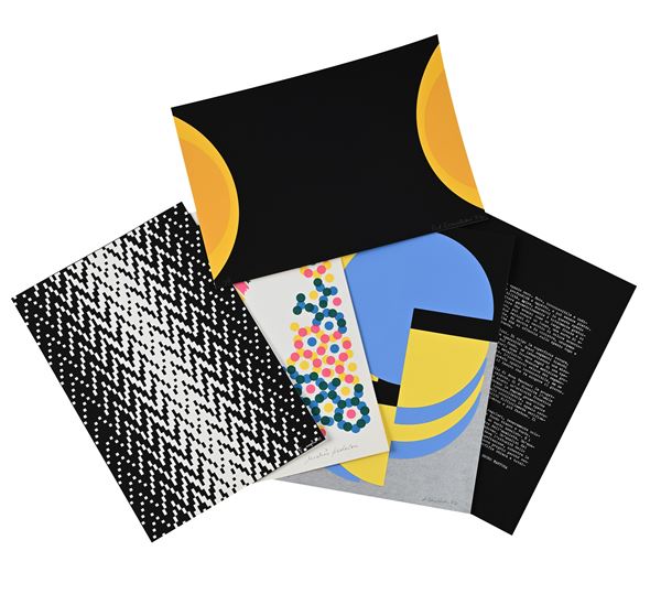 Bruno Mantura, Cartella di 4 serigrafie di Grimshaw, Mengolini, Padovan e Vancheri