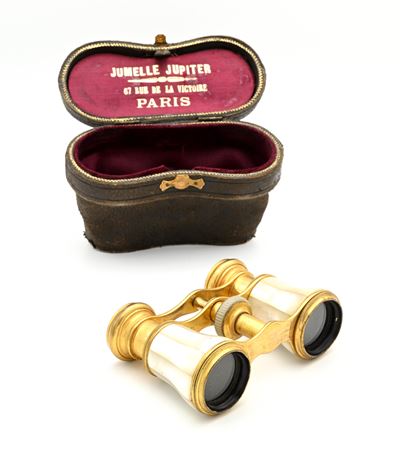 Jumelle, Binocolo da teatro in ottone e bachelite, Parigi, inizio XX secolo