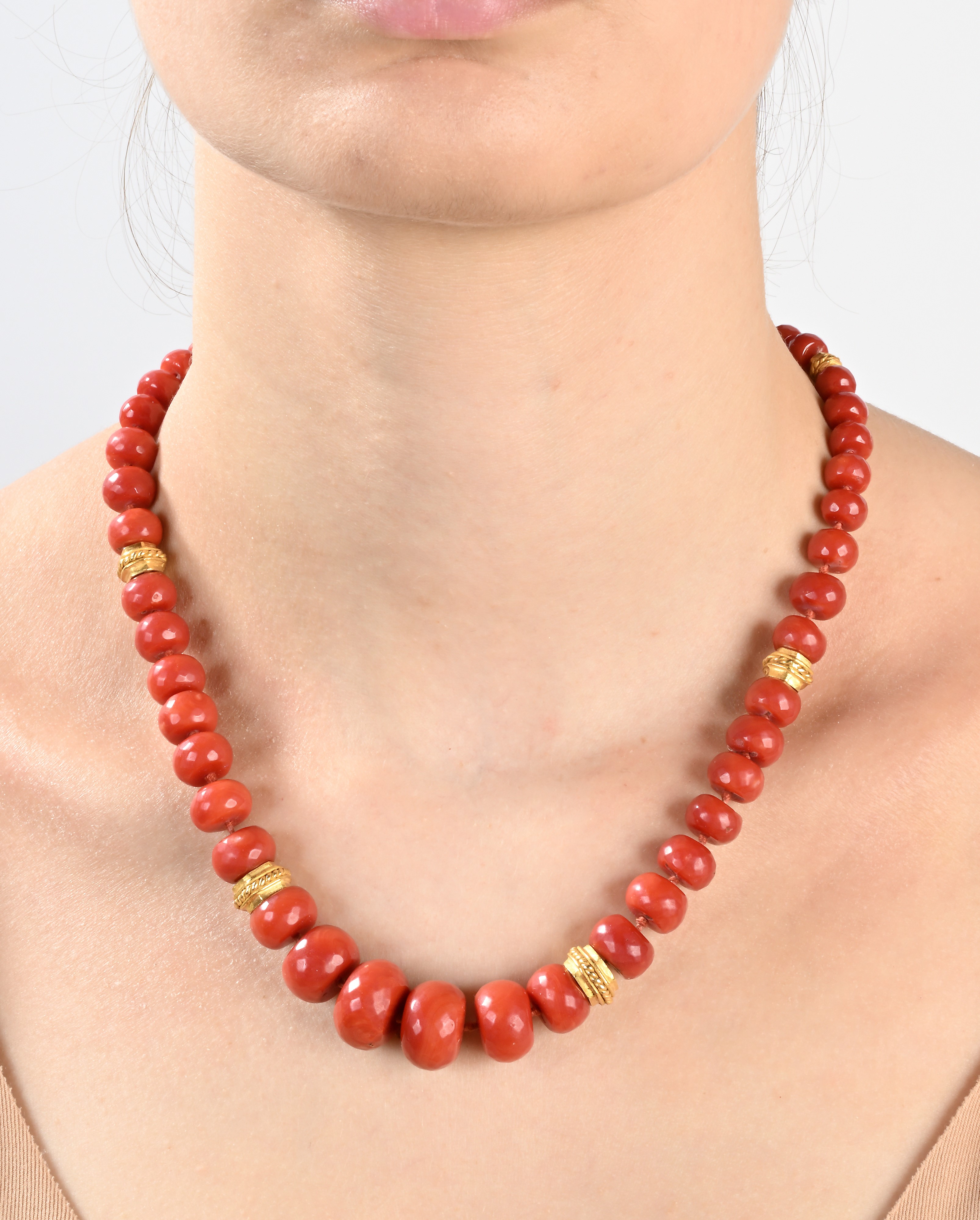 Collana di Corallo Rosso ed Oro