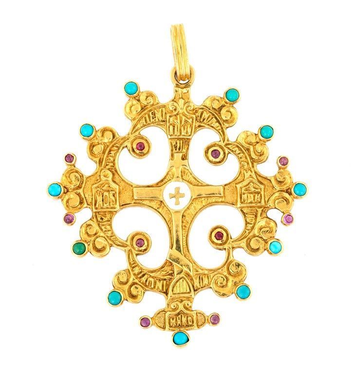 Croce in Oro Giallo 18