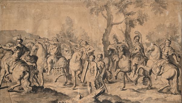 Scontro tra romani e barbari