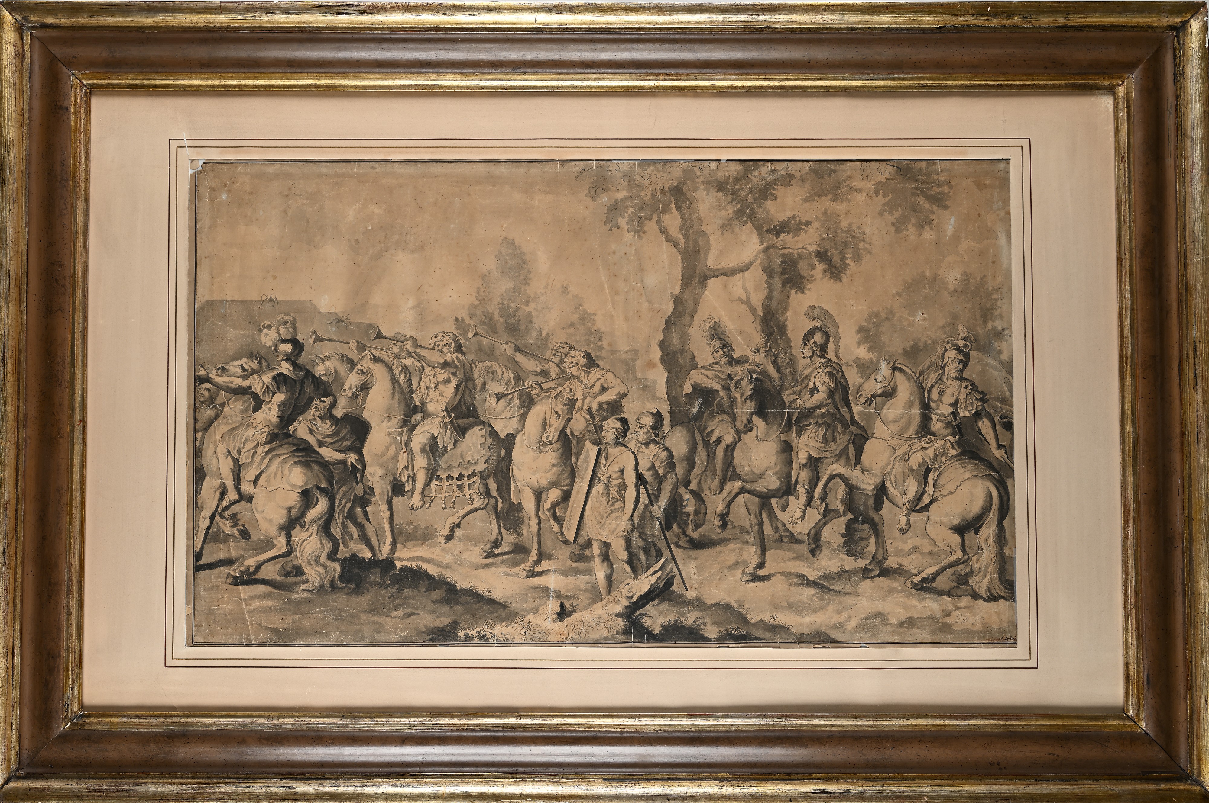 Scontro tra romani e barbari