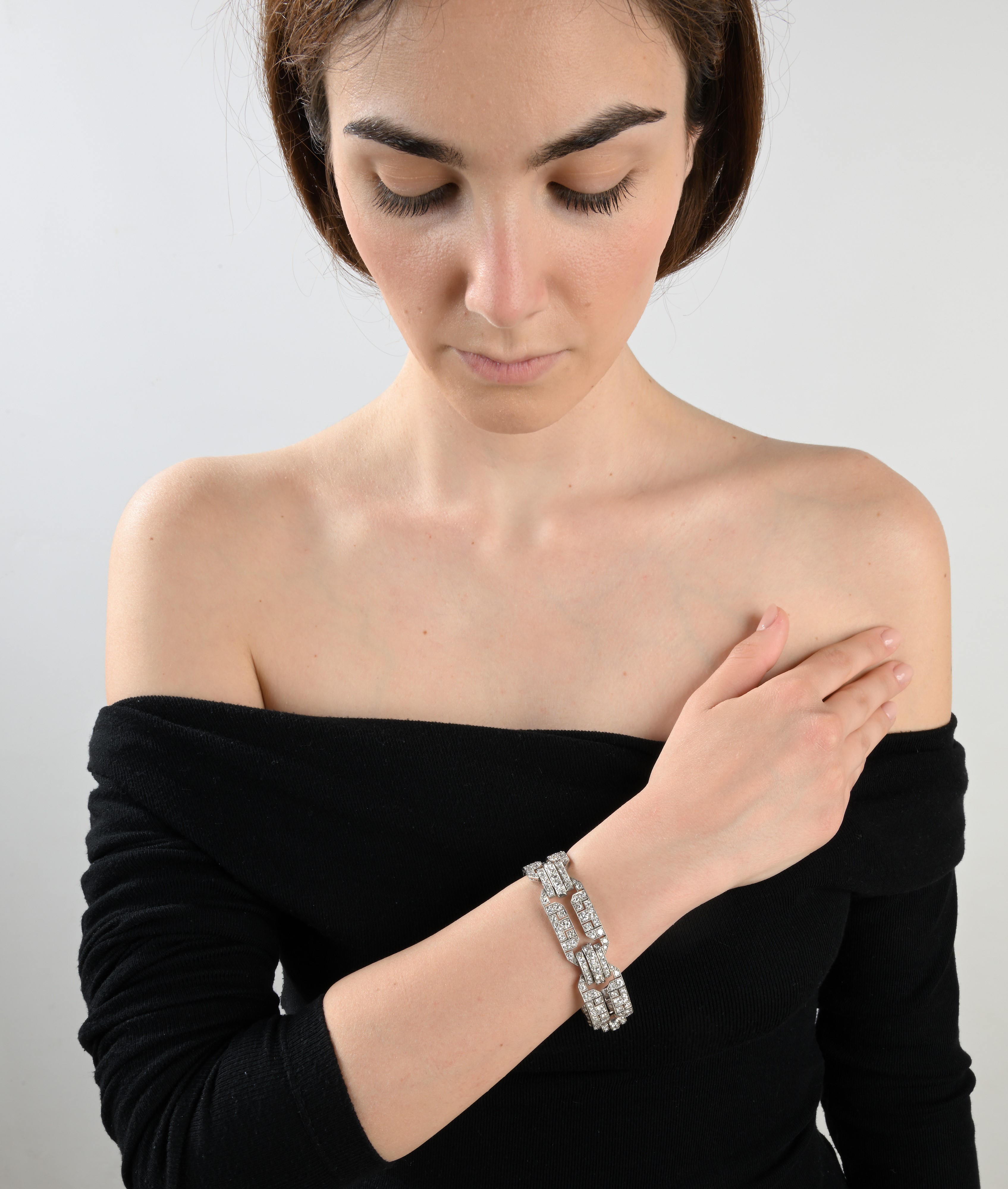 Bracciale Francese in Oro e Diamanti