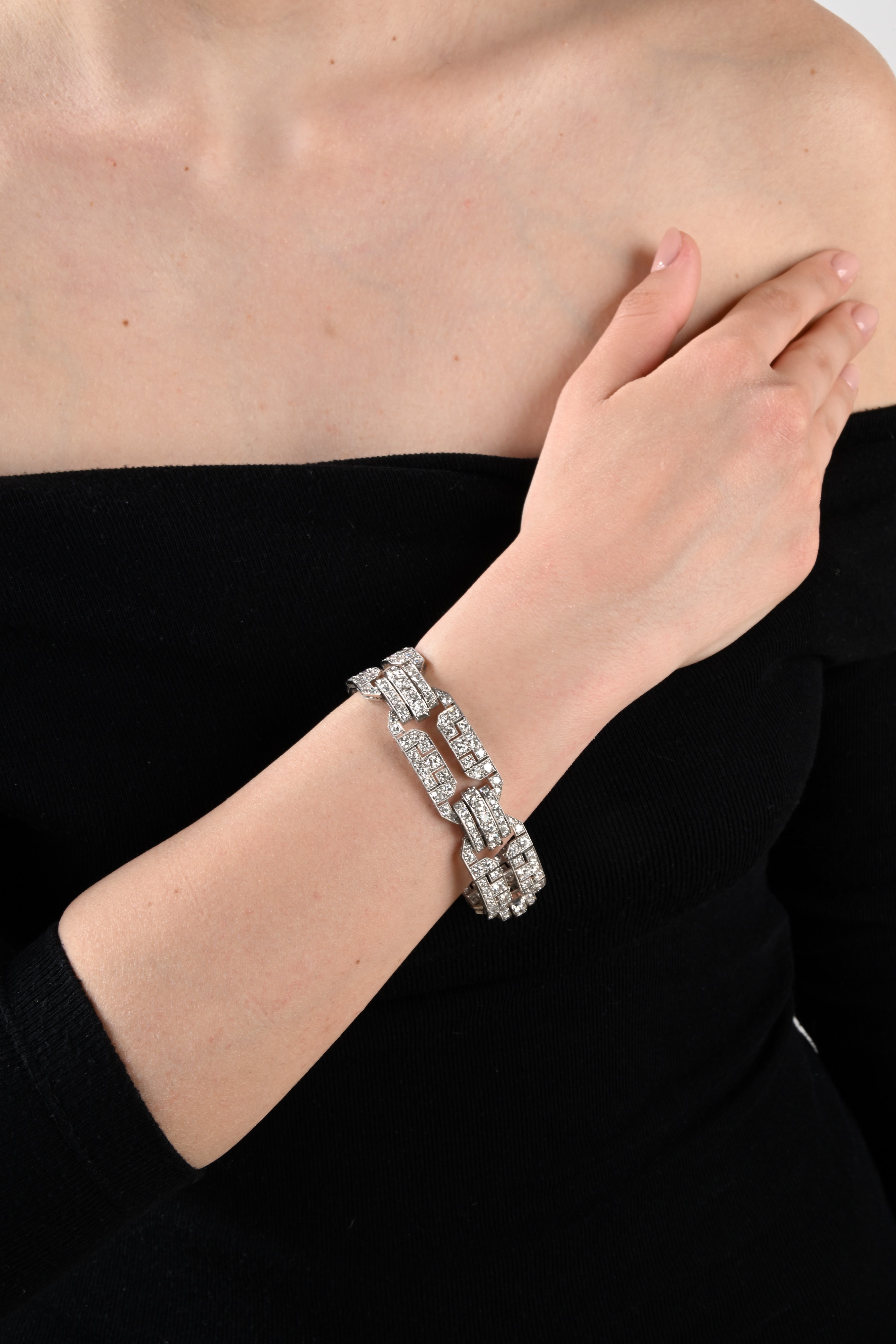 Bracciale Francese in Oro e Diamanti