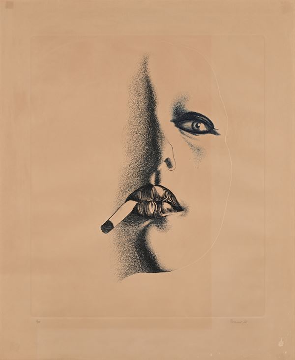 Giacomo Porzano - Ritratto di donna che fuma